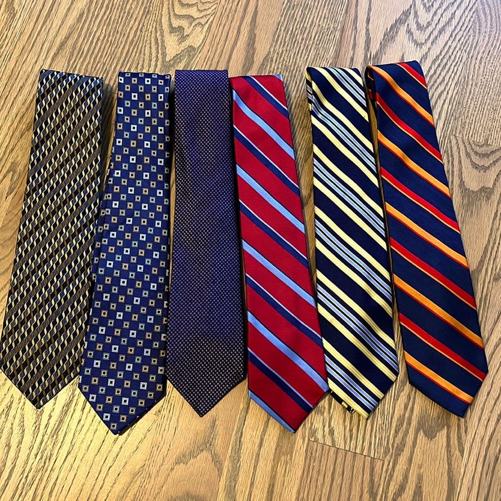 6 Silk Ties